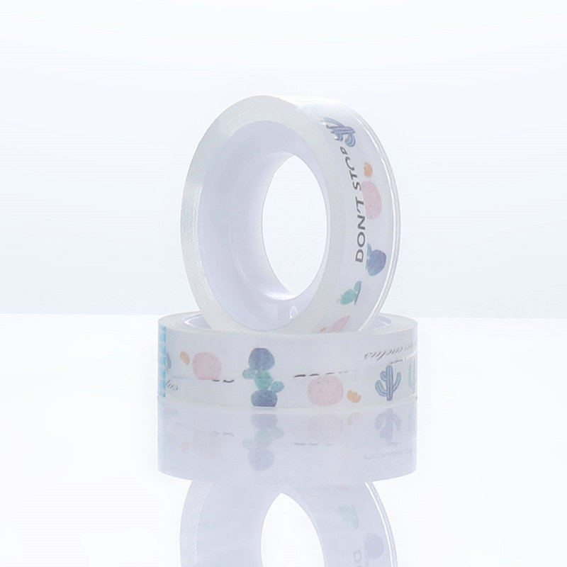 Nastro per cancelleria da 12 mm per ufficio scolastico invisibile stampato super impermeabile kawaii personalizzato